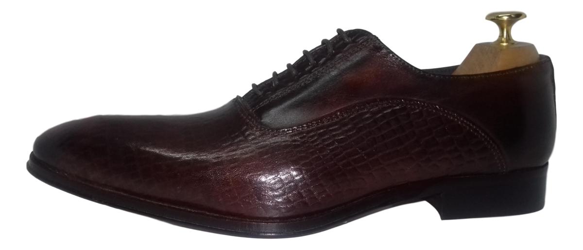 Xposed Real Leather Marron /& Sombre Marron Hommes Lacent Italienne Formelle Chaussures D/écontract/é