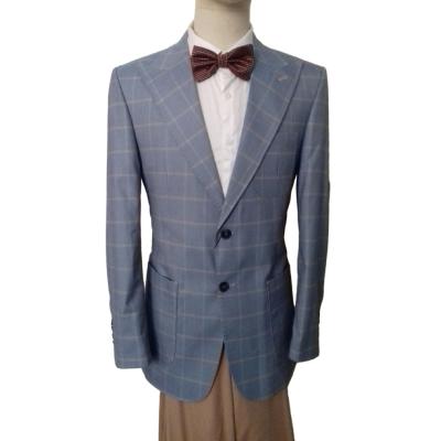 Costume homme à carreaux bleu - Alfredo