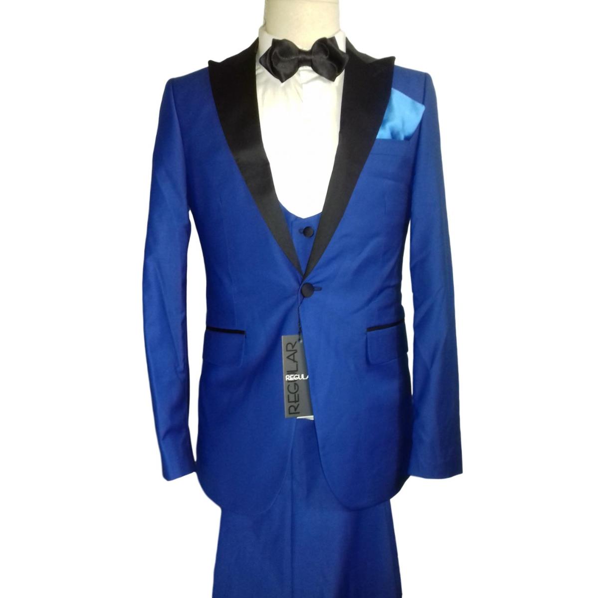 Costume de c r monie Homme Bleu lectrique Silvio