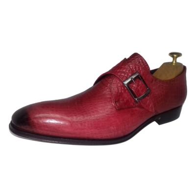 Chaussure derby homme rouge - Prince croco