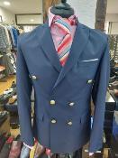 Costume blazer croisé bleu : Elvis