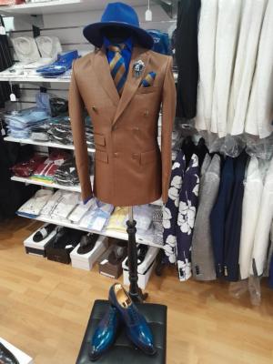 Costume blazer croisé marron : Blaise