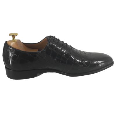 Chaussure richelieu cuir noir verni : Cesare