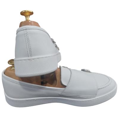 Mocassin à double boucle blanc - Alvin