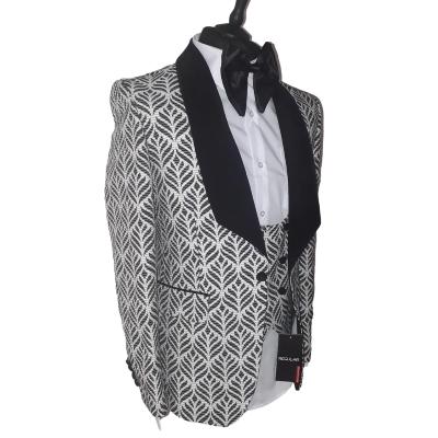 Costume homme à motifs noir et blanc - Igor