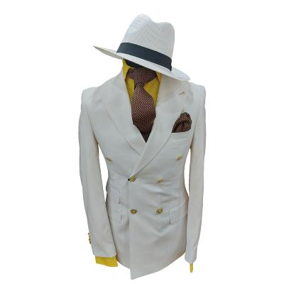 Costume blazer croisé blanc : Marvin