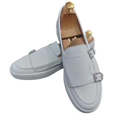 Mocassin à double boucle blanc - Alvin
