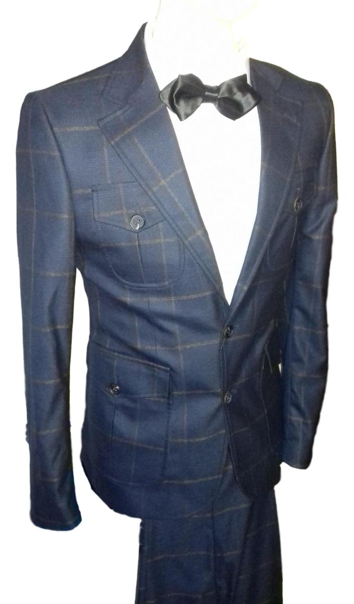 Costume carreaux Homme | Bleu | Ciro