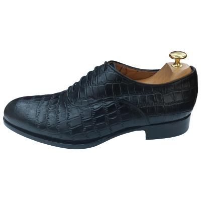 Chaussure richelieu cuir noir : Vasco