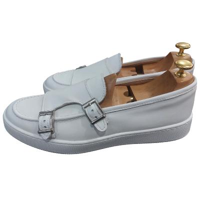 Mocassin à double boucle blanc - Alvin