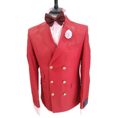 Costume blazer croisé rouge : Toscane