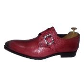 Chaussure derby homme rouge - Prince croco