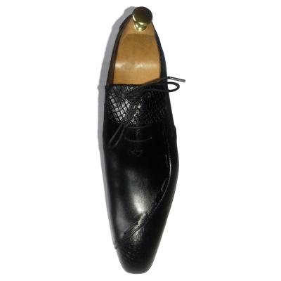 Chaussure homme bi-matière noir : Dundee