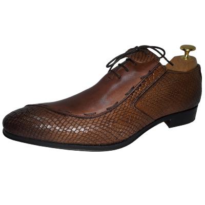 Chaussure homme bi-matière marron clair : Dundee