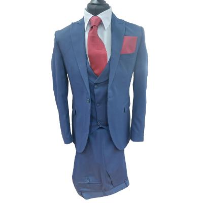 Costume homme 3 pièces bleu : Armel