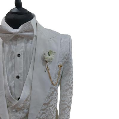 Costume de cérémonie à fleurs blanc : Giulio