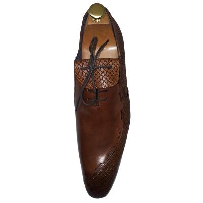 Chaussure homme bi-matière marron clair : Dundee