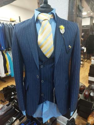 Costume homme à rayures bleu : Bradley