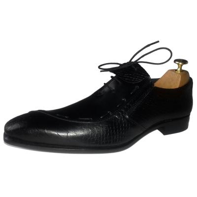 Chaussure homme bi-matière noir : Dundee