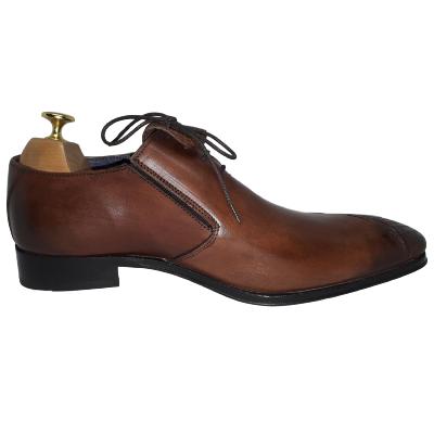 Chaussure homme bi-matière marron clair : Dundee