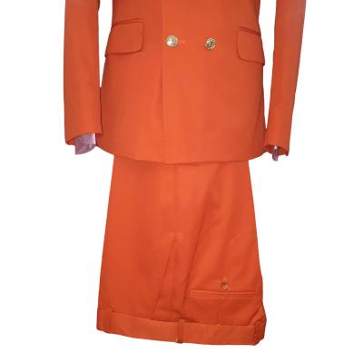 Costume blazer croisé orange : Marvin