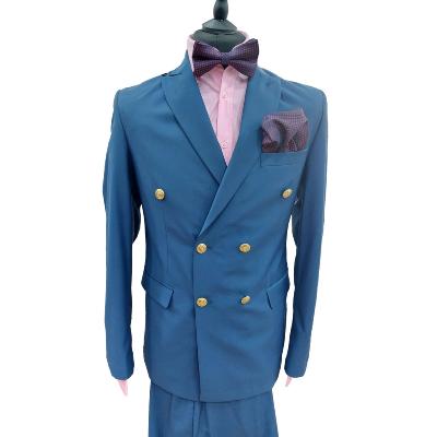 Costume blazer croisé bleu : Ernest