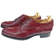 Chaussure richelieu cuir bordeaux : Orlando