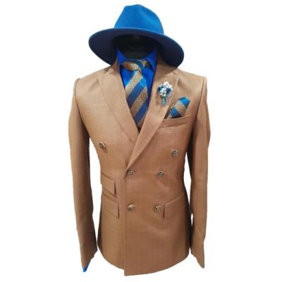 Costume blazer croisé marron : Blaise