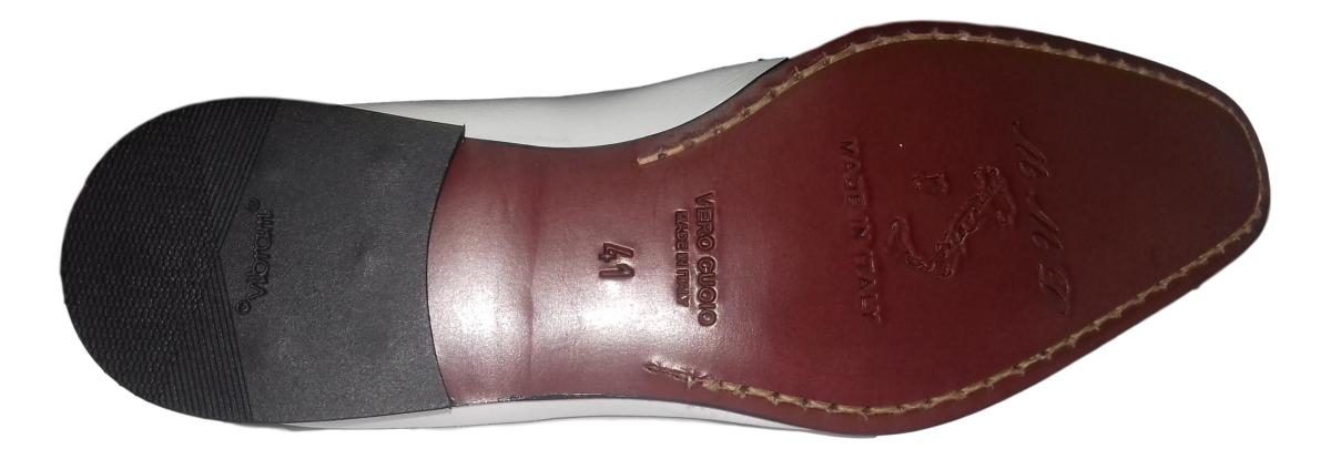 Mocassin de Cuir Blanc pour Homme | Luxe Italien