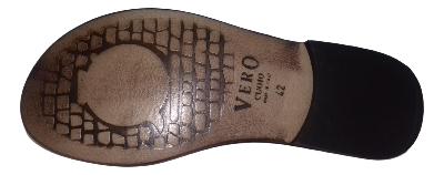 Tong cuir marron