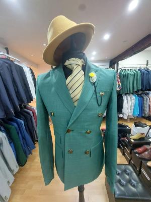 Costume blazer croisé vert : Blaise