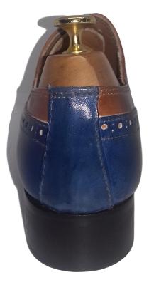 Chaussure Milano marron et bleu