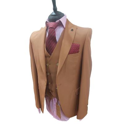 Costume homme 3 pièces marron clair : Vicence