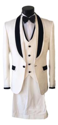 Costume de cérémonie 3 pièces blanc Milano