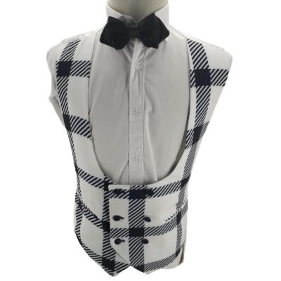 Costume homme à carreaux blanc et bleu - Ferdinando
