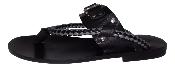 Tong cuir noir