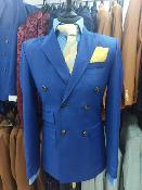 Costume blazer croisé bleu royal : Blaise