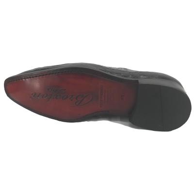 Chaussure richelieu cuir noir verni : Cesare