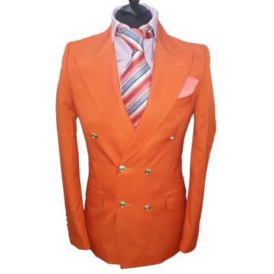 Costume blazer croisé orange : Marvin