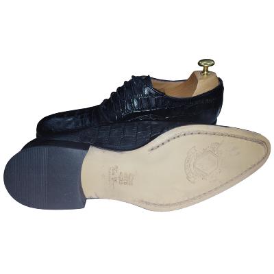 Chaussure richelieu cuir noir : Vasco