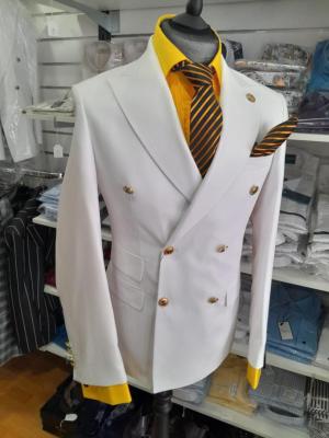 Costume blazer croisé blanc : Marvin