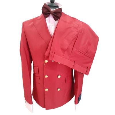 Costume blazer croisé rouge : Toscane