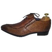 Chaussure homme bi-matière marron clair : Dundee