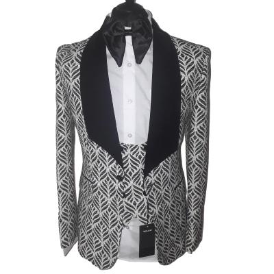 Costume homme à motifs noir et blanc - Igor