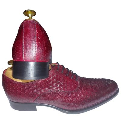 Chaussure richelieu cuir bordeaux : Julio