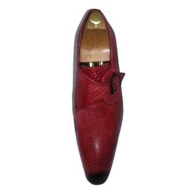 Chaussure derby homme rouge - Prince croco