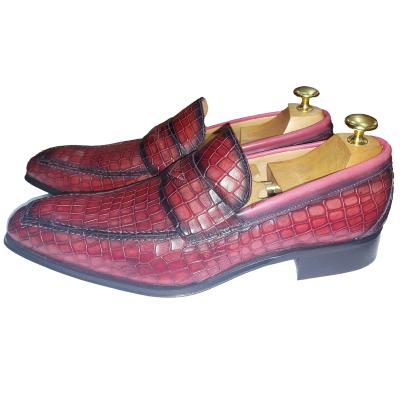 Mocassin cuir bordeaux - Owen