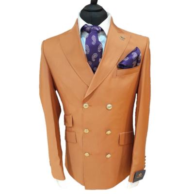 Costume blazer croisé marron clair : Toscane