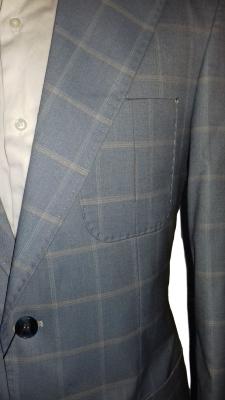 Costume homme à carreaux bleu - Alfredo