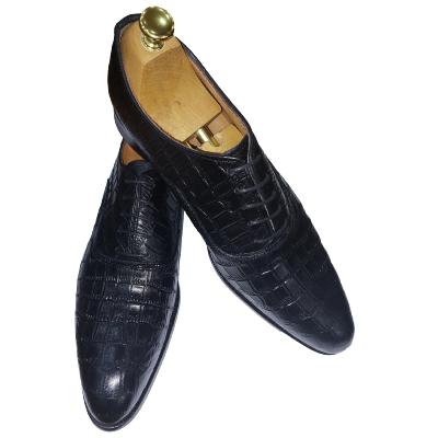 Chaussure richelieu cuir noir : Vasco